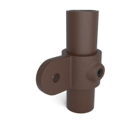 Buiskoppeling Oogdeel scharnierstuk - vintage bruin