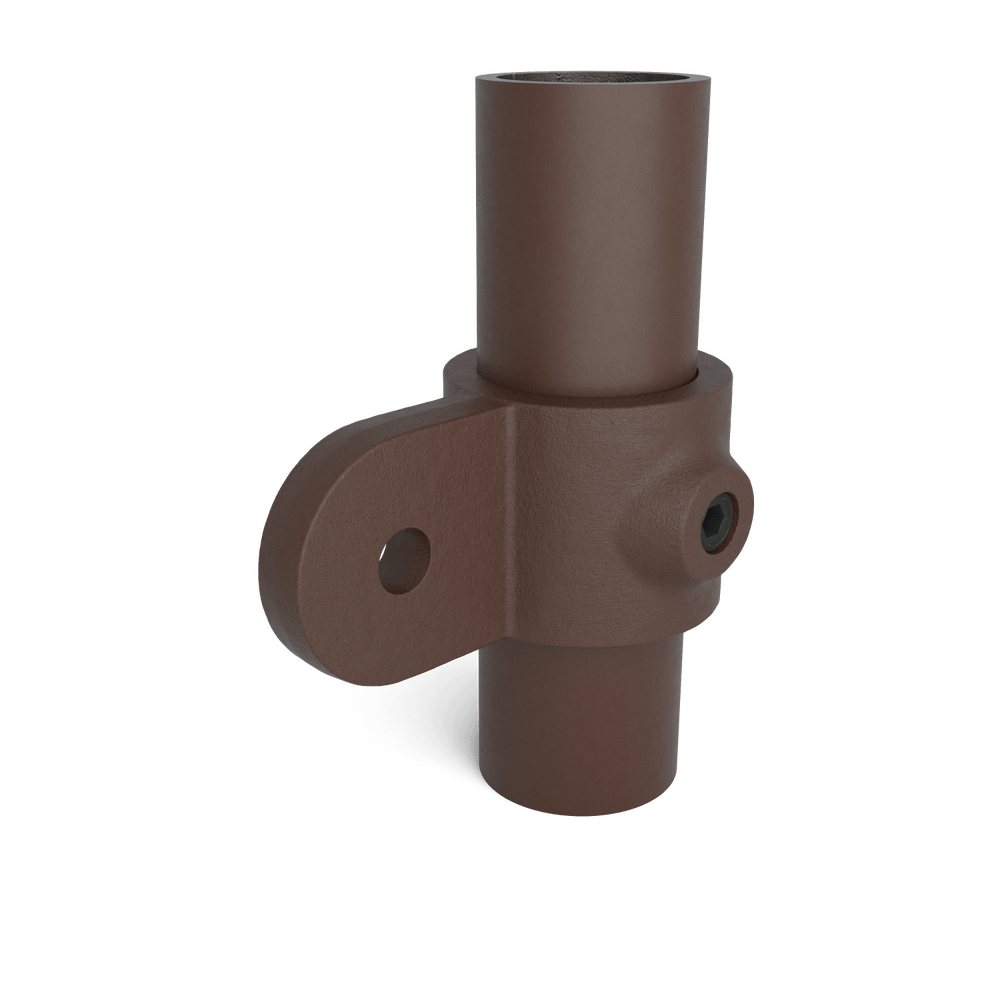 Buiskoppeling Oogdeel scharnierstuk - vintage bruin